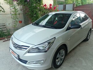 2015 Hyundai Solaris I Рестайлинг, бежевый, 1199000 рублей, вид 1