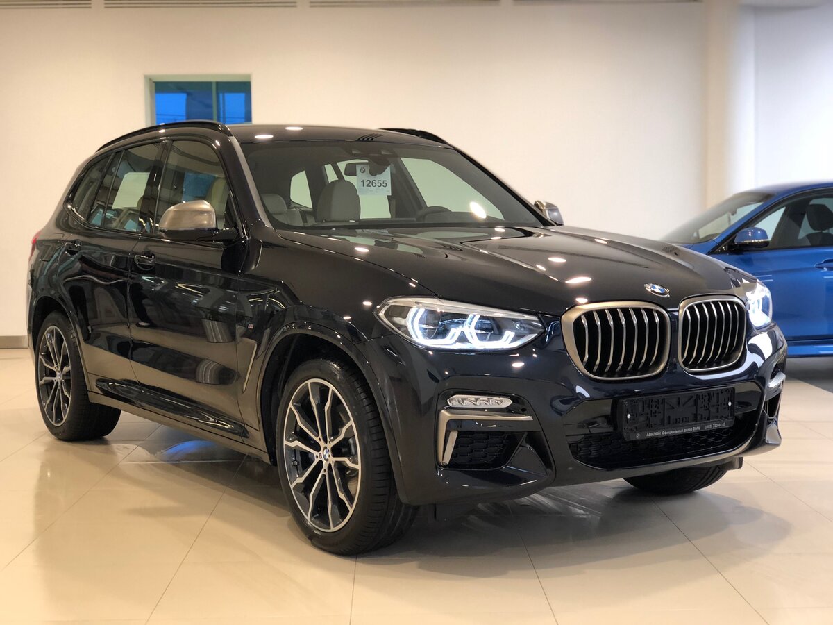 2018 BMW X3 M40i III (G01), чёрный.