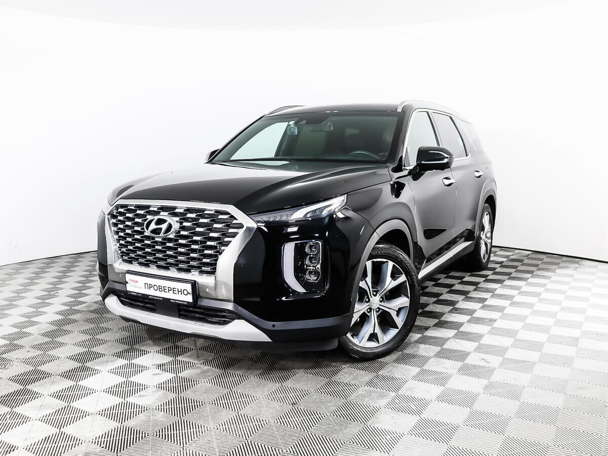 Купить б/у Hyundai Palisade I 2.2d AT (200 л.с.) 4WD дизель автомат в СанктПетербурге чёрный