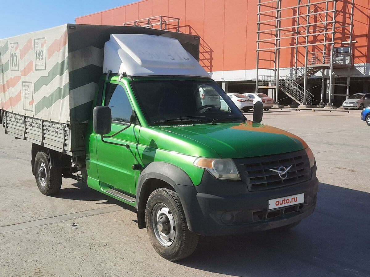 Купить б/у УАЗ Профи бензин-газ механика в Самаре: зелёный тент 2017 ...