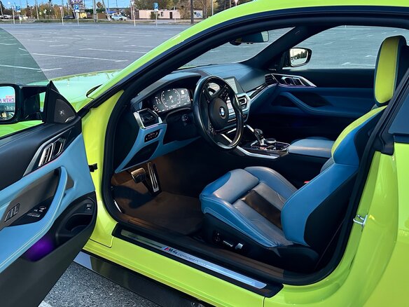 2021 BMW M4 Competition Package G82/G83, жёлтый - вид 2