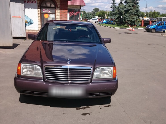 1992 Mercedes-Benz S-Класс 400 III (W140), коричневый - вид 3
