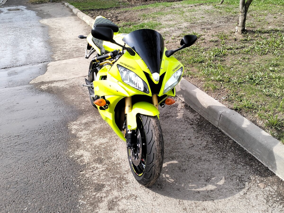 Купить б/у Yamaha YZF-R6 инжектор 6 передач в Москве: зелёный спорт ...