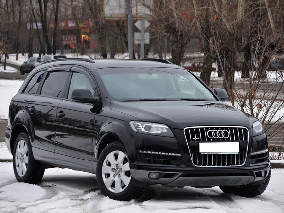 2012 Audi Q7 I (4L) Рестайлинг, чёрный - вид 1