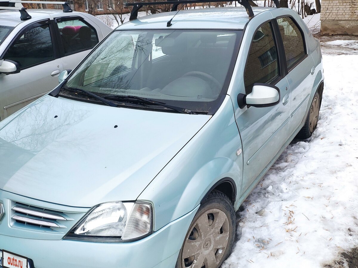 Светло зеленый рено логан