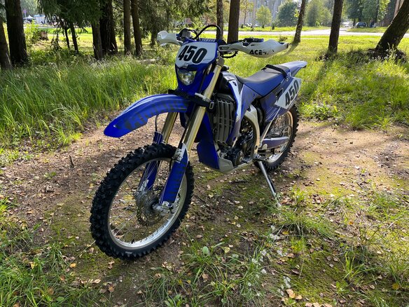 2011 Yamaha WR450F, синий, 480000 рублей - вид 1