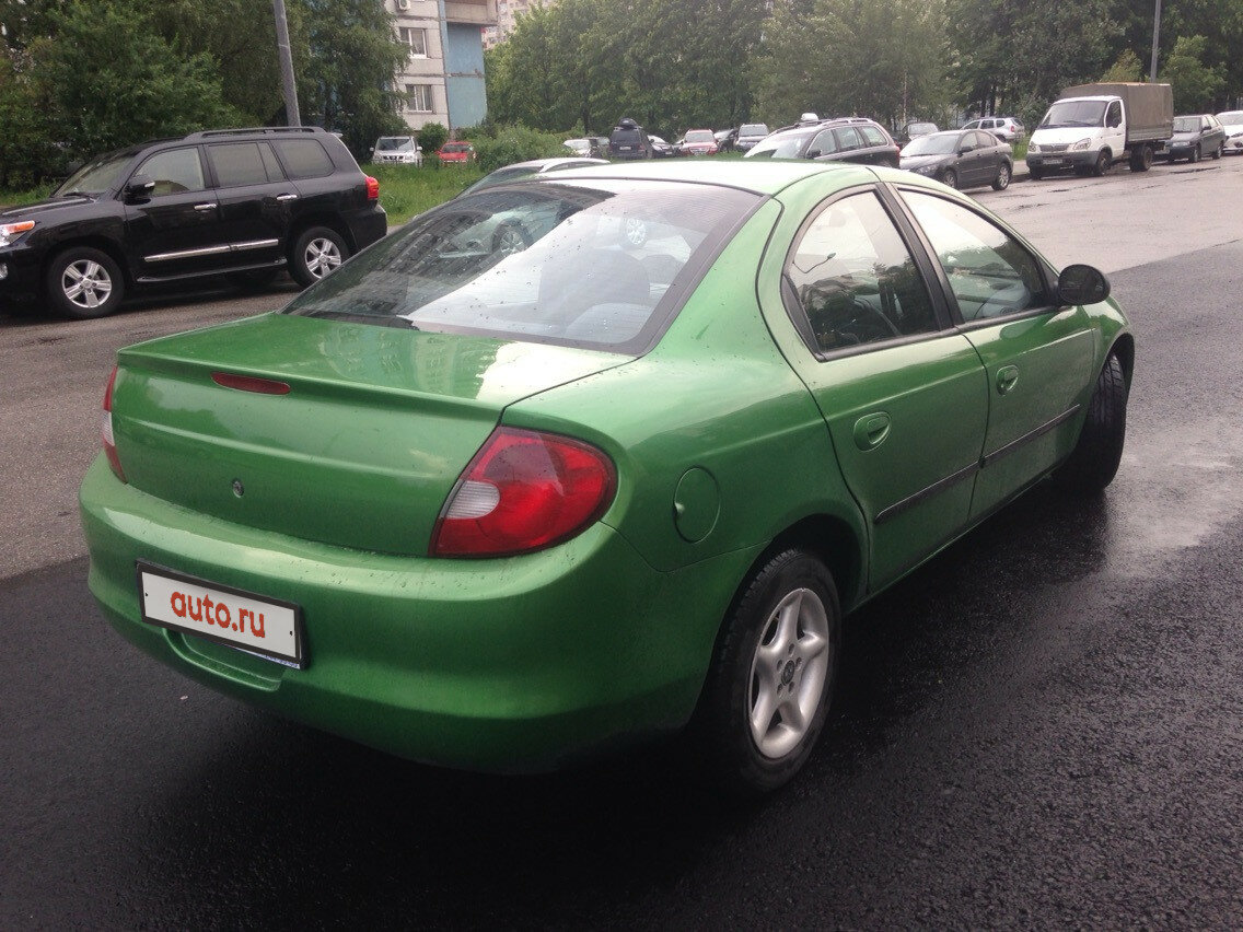 2001 Dodge Neon II, зелёный - вид 4.