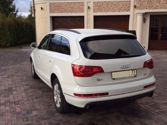 2012 Audi Q7 I (4L) Рестайлинг, белый - вид 1