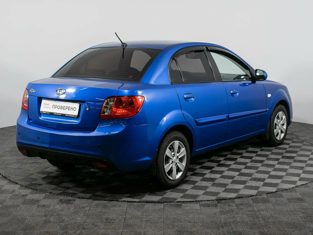 Киа рио 2 седан фото Купить б/у Kia Rio II Рестайлинг 1.4 AT (95 л.с.) бензин автомат в Москве: синий