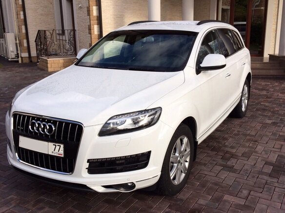 2012 Audi Q7 I (4L) Рестайлинг, белый