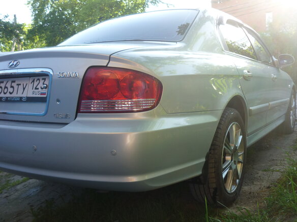 2011 Hyundai Sonata ТагАЗ IV (EF) Рестайлинг, серебристый - вид 6