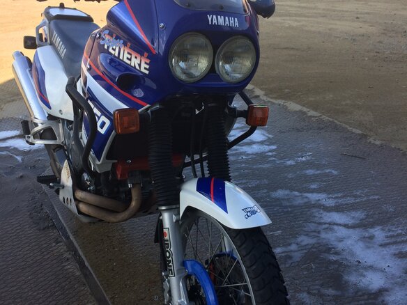 1995 Yamaha XTZ750 Super Tenere, синий - вид 3