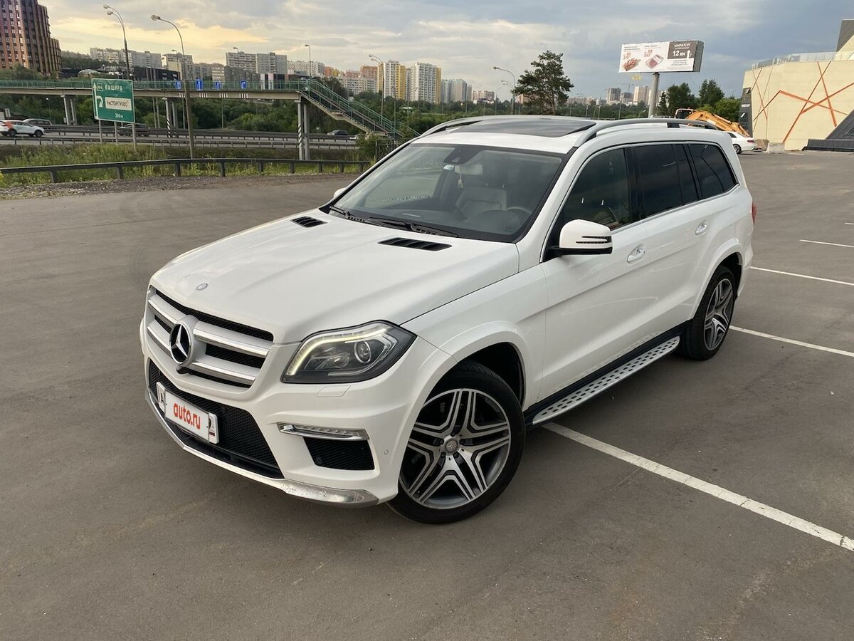 Mercedes Benz gl класс x166 белый