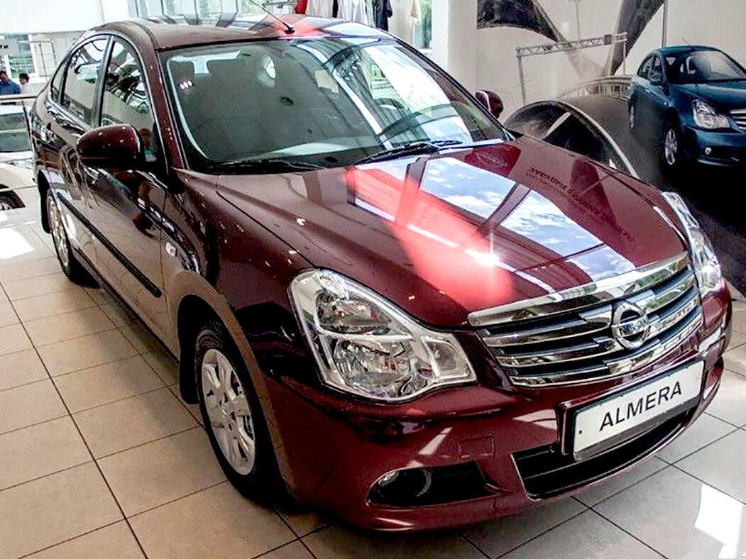 Nissan Almera g15 бордовый