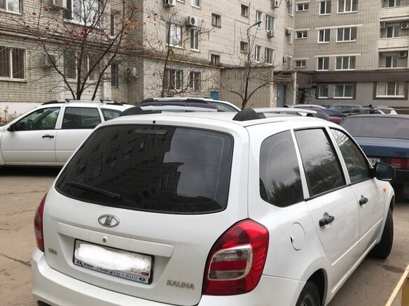 2014 Lada (ВАЗ) Kalina II, белый - вид 3