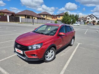 2018 Lada (ВАЗ) Vesta SW Cross I, красный, 950000 рублей, вид 1