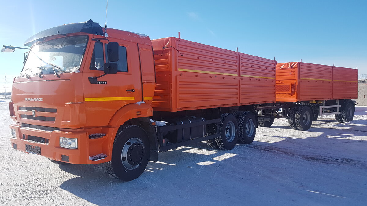 Камаз 65115 оранжевый