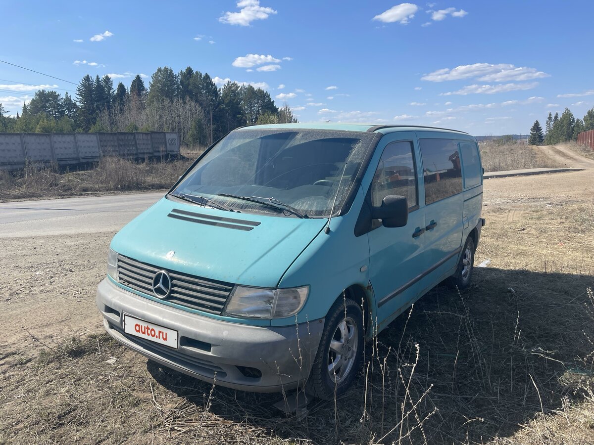 Мерседес Вито голубой