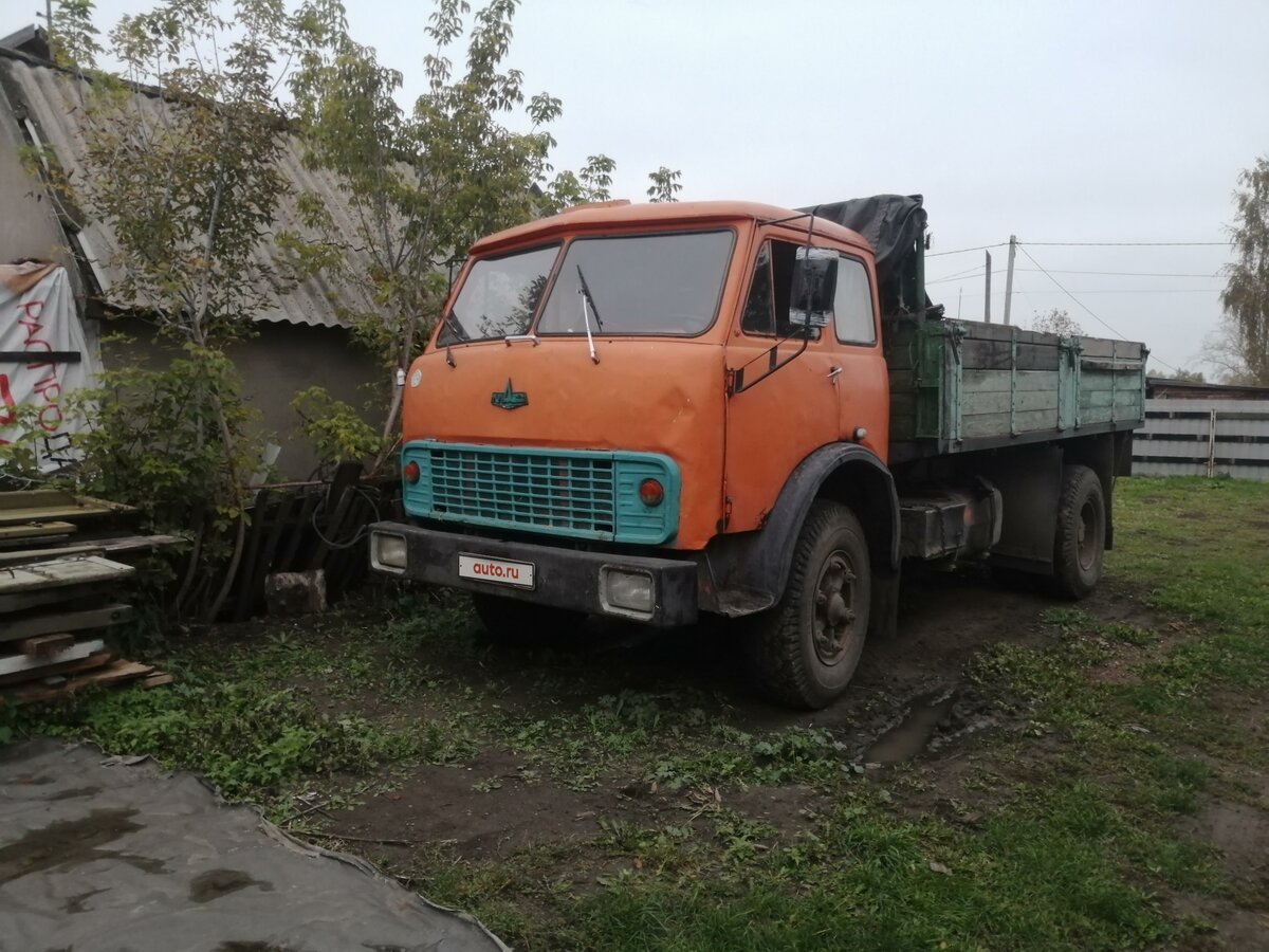 Купить б/у МАЗ 500 дизель в Топчихе: оранжевый бортовой грузовик 1966 ...