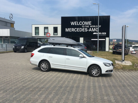 2014 Skoda Superb II Рестайлинг, белый - вид 11