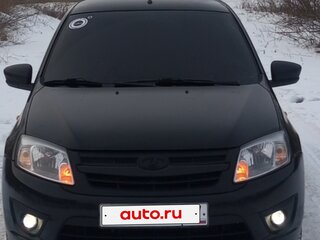 2014 Lada (ВАЗ) Granta I, чёрный, 475000 рублей, вид 1
