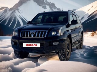 2007 Toyota Land Cruiser Prado 4-speed 120 Series Рестайлинг, чёрный, 2800000 рублей, вид 1