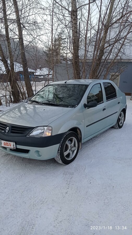Ренаулт логан зеленый
