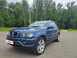 2002 BMW X5 3.0i I (E53), синий, 790000 рублей, вид 1