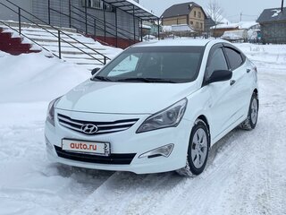 2015 Hyundai Solaris I Рестайлинг, белый, 1193000 рублей, вид 1