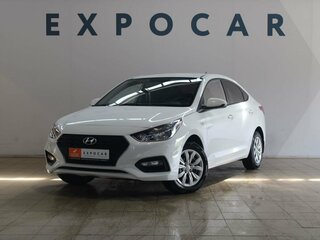 2018 Hyundai Solaris II, белый, 979000 рублей, вид 1