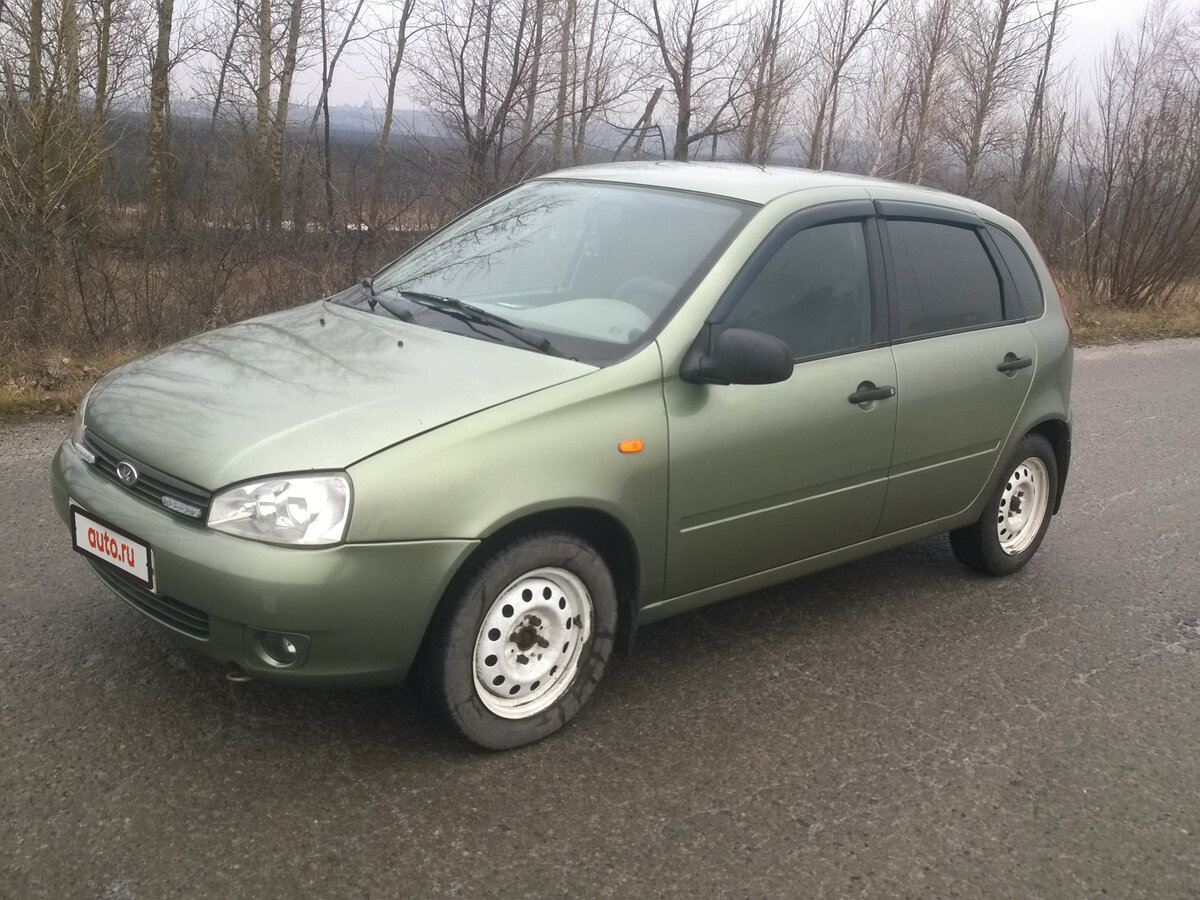 Lada Kalina 2008 зеленый седан