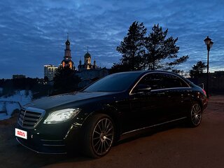 2017 Mercedes-Benz S-Класс 450 Long VI (W222, C217) Рестайлинг, чёрный, 7500000 рублей, вид 1