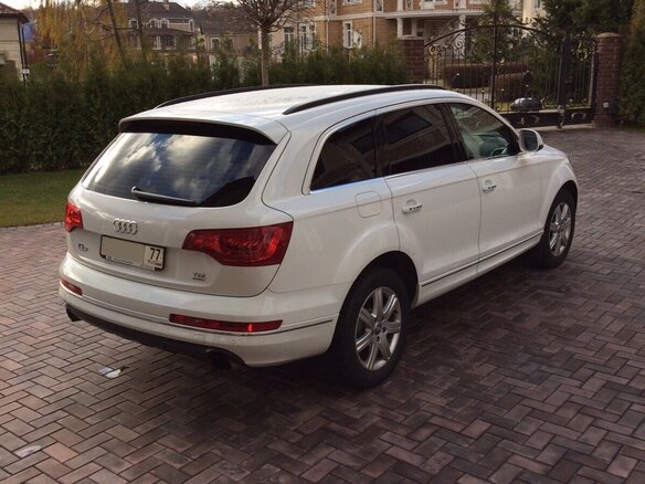 2012 Audi Q7 I (4L) Рестайлинг, белый - вид 2