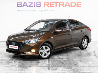 2021 Hyundai Solaris II Рестайлинг, коричневый, 1380000 рублей, вид 1