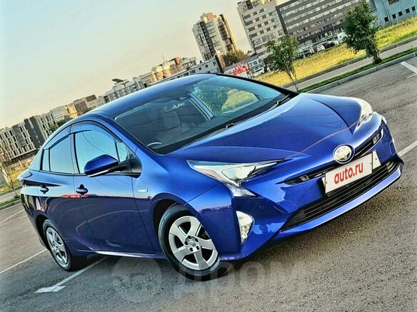2016 Toyota Prius IV (XW50), синий, 1680000 рублей - вид 11