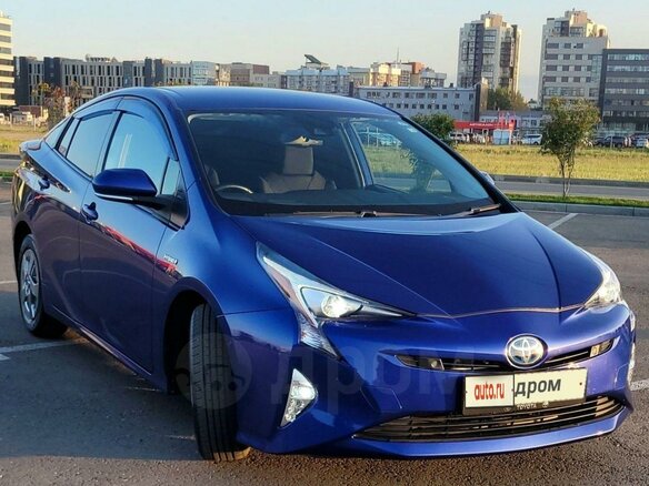 2016 Toyota Prius IV (XW50), синий, 1680000 рублей - вид 29