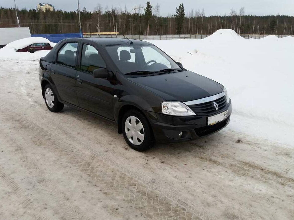 Renault Logan зима