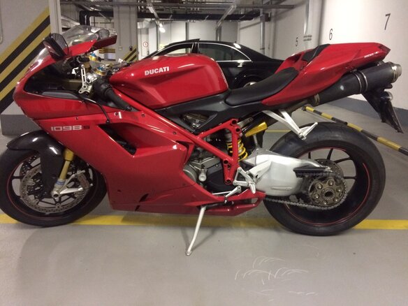 2007 Ducati 1098, красный