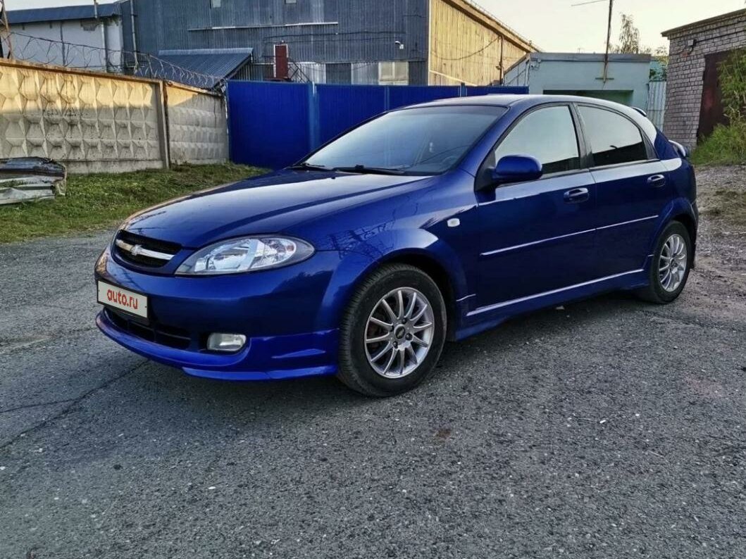 Chevrolet Lacetti 2008 синий с обвесом