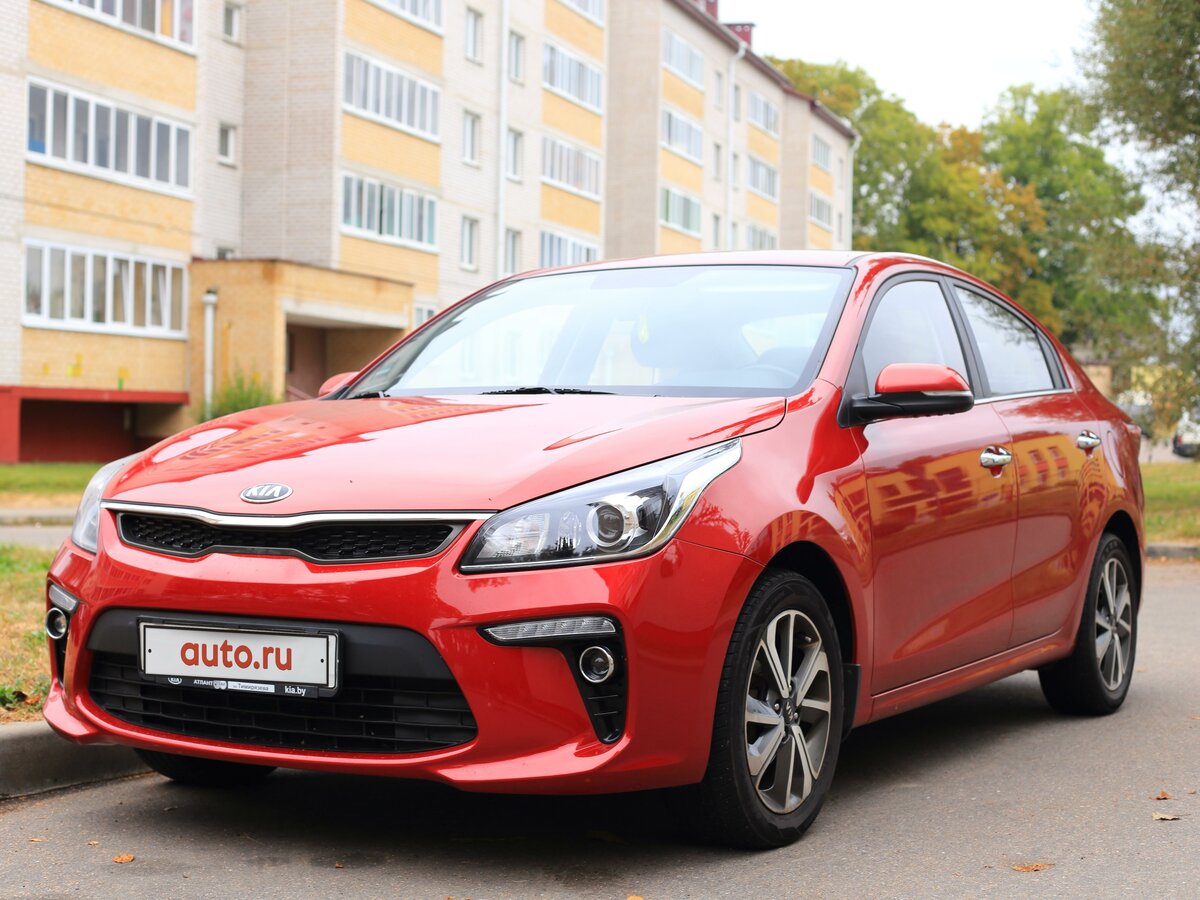 Kia Rio 2019 красная