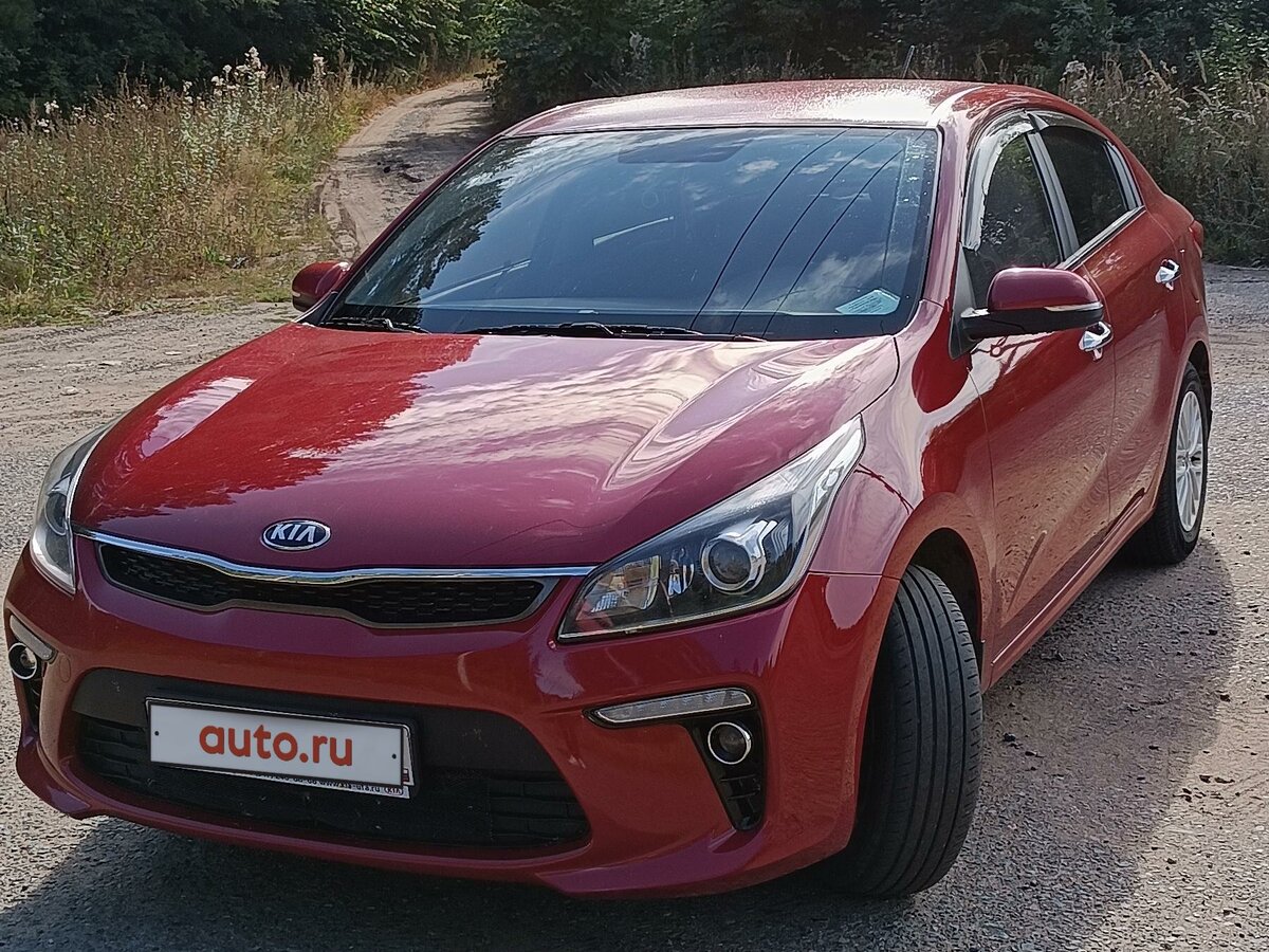 Купить б/у Kia Rio IV 1.6 AT (123 л.с.) бензин автомат в Уфе: красный ...