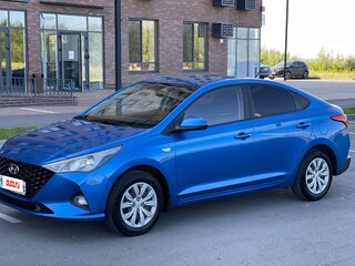 2021 Hyundai Solaris II Рестайлинг, синий, 1570000 рублей, вид 1