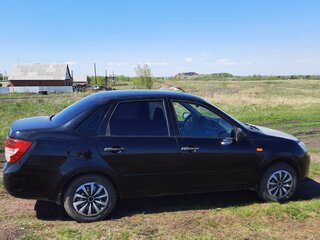 2014 Lada (ВАЗ) Granta I, чёрный, 290000 рублей, вид 2