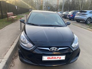 2011 Hyundai Solaris I, чёрный, 520000 рублей, вид 1