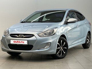2013 Hyundai Solaris I, голубой, 875000 рублей, вид 1