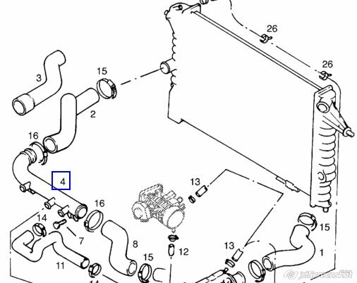 Схема радиатора опель вектра б - фото