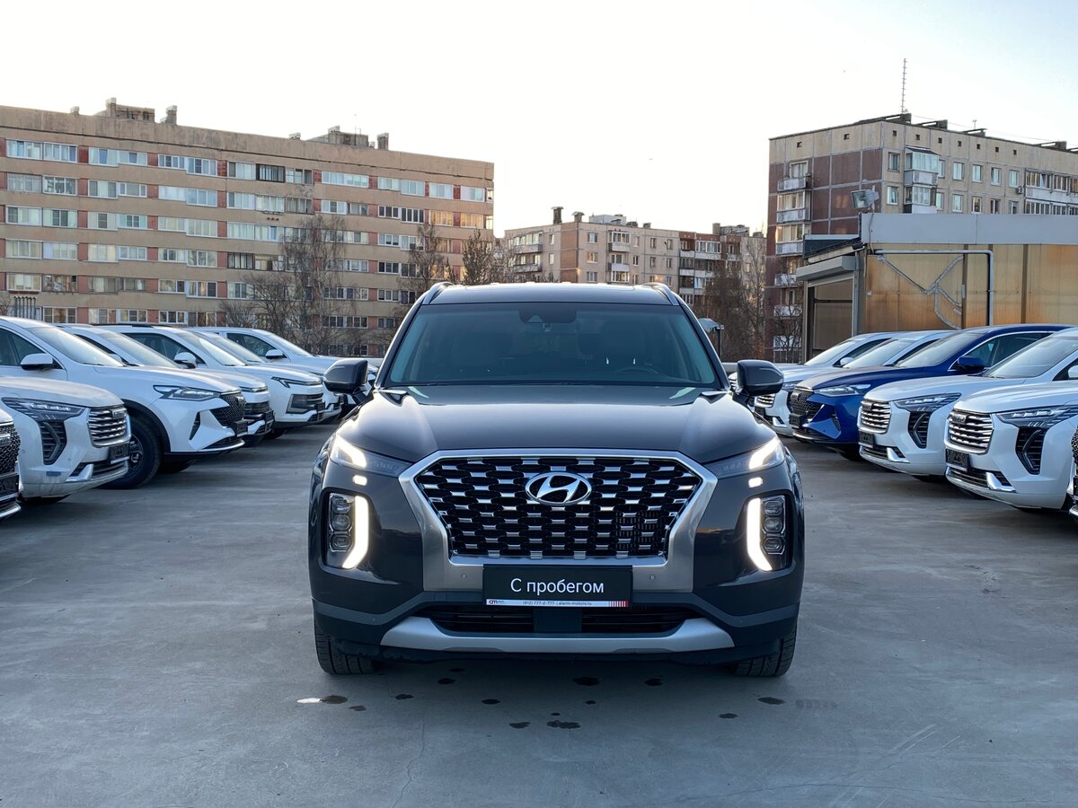 Купить б/у Hyundai Palisade I 2.2d AT (200 л.с.) 4WD дизель автомат в СанктПетербурге серый