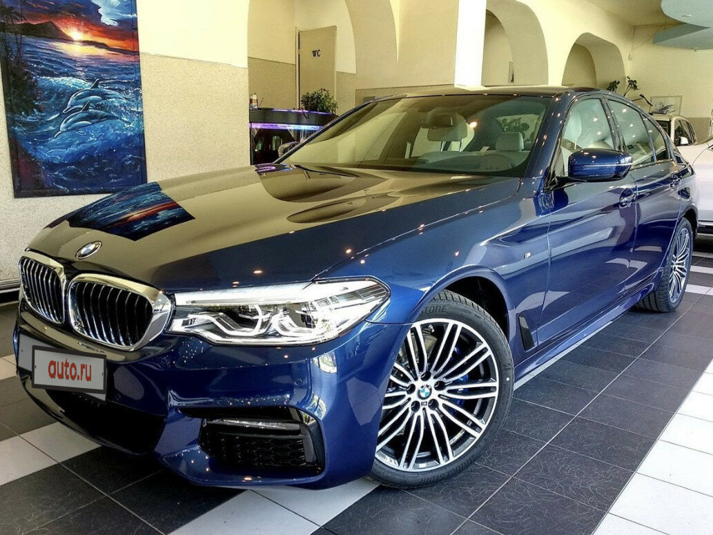 BMW 5 g30 синий