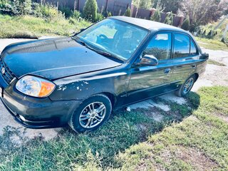 2004 Hyundai Accent II Рестайлинг, чёрный, 200000 рублей, вид 1