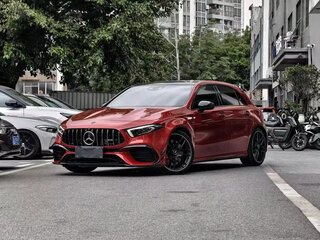 2022 Mercedes-Benz A-Класс AMG 45 AMG S II (W177) Рестайлинг, красный, 4555155 рублей, вид 1
